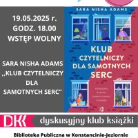 Dyskusyjny Klub Książki w filii w Skolimowie- 19.05.2025 r.