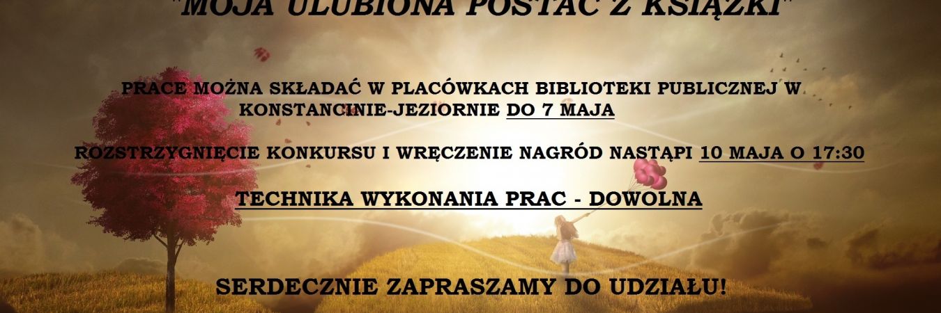 Konkurs plastyczny "Moja ulubiona postać z książki"
