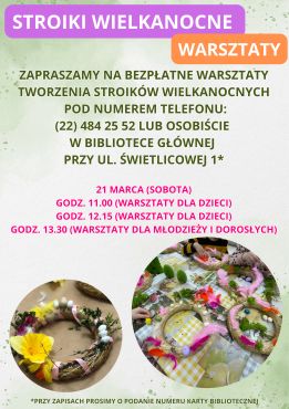 ,,Stroiki Wielkanocne'' - warsztaty