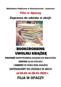 Bookcrossing w Opaczy - 24.10.2022