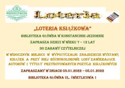 Loteria książkowa w Bibliotece Głównej - 3.01.2022