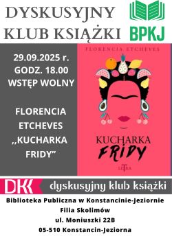 Dyskusyjny Klub Książki w filii w Skolimowie- 29.09.2025 r.