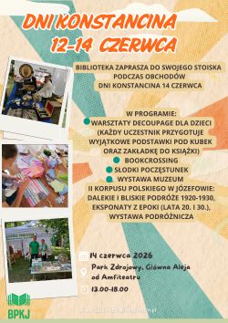 Biblioteka na Dniach Konstancina 2026!