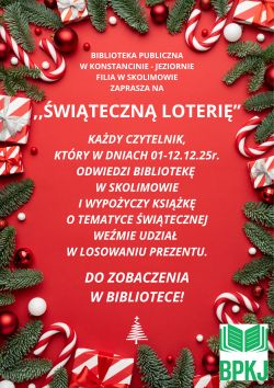 ,,Świąteczna loteria'' w filii w Skolimowie