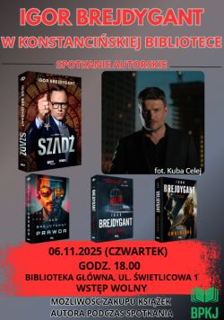 Wieczór z Igorem Brejdygantem– autorem „Szadzi”!