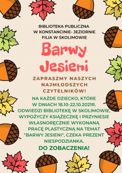 Barwy jesieni w filii w Skolimowie - 18.10.2021