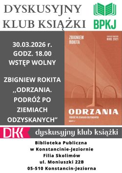 Dyskusyjny Klub Książki w filii w Skolimowie