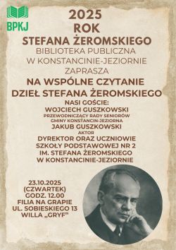 Rok Stefana Żeromskiego – wspólne czytanie w bibliotece