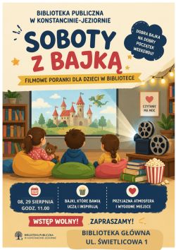 Seans filmowy dla dzieci z cyklu ,,Spotkanie z bajką'' w Bibliotece Głównej
