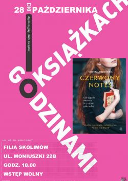 28 października - Filia Skolimów zaprasza na spotkanie Dyskusyjnego Klubu Książki.