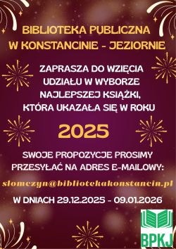 Wybieramy najlepszą książkę 2025 roku!