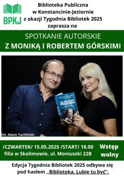 Spotkanie autorskie z Moniką i Robertem Górskimi w filii w Skolimowie