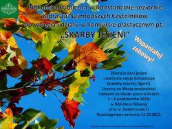 Konkurs plastyczny w Bibliotece Głównej "Skarby jesieni" - 3.10.2022