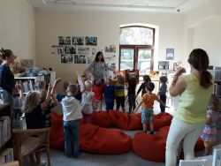 18 września - lekcja biblioteczna dla dzieci z przedszkola "Bimbo".