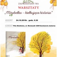 24 października w Filii Skolimów odbędą sie warsztaty dla uczniów szkoły podstawowej w ramach akcji  ,,Mirabelka- kiełkująca historia 100-licy''.