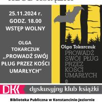 Dyskusyjny Klub Książki w filii w Skolimowie- 25.11.2024 r.