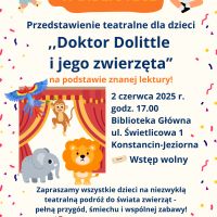 Przedstawienie teatralne z okazji Dnia Dziecka w Bibliotece Głównej