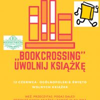 12 czerwca - Biblioteka Publiczna w Konstancinie-Jeziornie zaprasza do udziału w akcji: ,,Bookcrossing- uwolnij książkę’’ z okazji Ogólnopolskiego Święta Wolnych Książek.