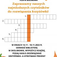 Jesienna krzyżówka w filii w Skolimowie - 14.11.2022