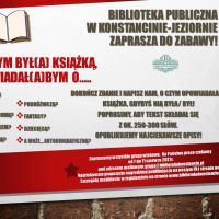 Zabawa - "Gdybym był(a) książką, opowiadał(a)bym o…"