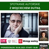 Spotkanie autorskie z Wojciechem Dutką w Bibliotece Głównej 30.06.2025 r.