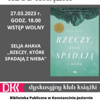 Dyskusyjny Klub Książki w filii w Skolimowie - 27.03.2023 r.
