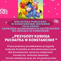 Konkurs plastyczny "Przygody Kubusia Puchatka w Konstancinie" został roztrzygnięty.