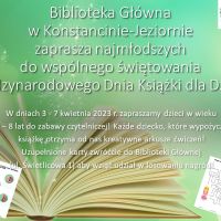 Międzynarodowy Dzień Książki dla Dzieci w Bibliotece Głównej 3-7.04.2023 r.