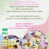 Od książki do sztuki, czyli minerały w roli głównej - warsztaty