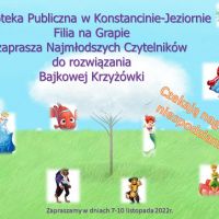 Krzyżówka dla Najmłodszych w filii na Grapie - 7.11.2022