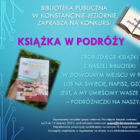 Konkurs pt.:  "Książka w podróży" - 9.08.2021