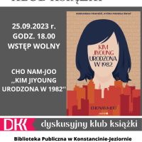 Dyskusyjny Klub Książki w filii w Skolimowie - 25.09.2023 r.