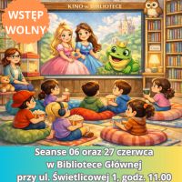 Seans filmowy dla dzieci z cyklu ,,Spotkanie z bajką'' w Bibliotece Głównej