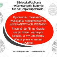 Wielkanocna zabawa "pisankowa" w filii na Grapie - 11.04.2022