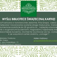 Wyślij bibliotece świąteczną kartkę!