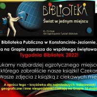 Tydzień Bibliotek 2022 w filii na Grapie - 10.05.2022