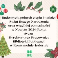 Życzenia z okazji Świąt Bożego Narodzenia