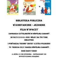 "Zbitki" języka polskiego w filii w Opaczy - 26.10.2021