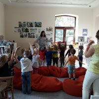 18 września - lekcja biblioteczna dla dzieci z przedszkola "Bimbo".