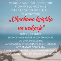 Zabawa - "Ukochana książka na wakacje"