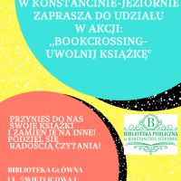 12 czerwca - Biblioteka w Jeziornie zaprasza do udziału w akcji "Bookcrossing- uwolnij książkę".