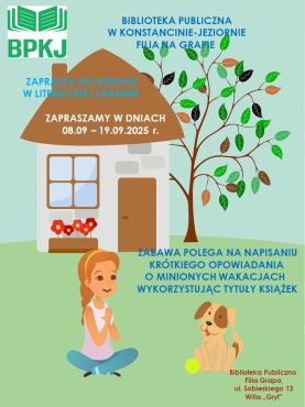 Literacka zabawa w filii na Grapie 08-19.09.2025 r.