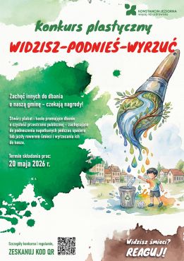 Gminny konkurs plastyczny „Widzisz – podnieś – wyrzuć"