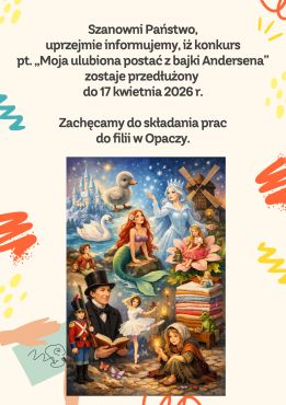 Konkurs plastyczny ,,Moja ulubiona postać z bajki Andersena''