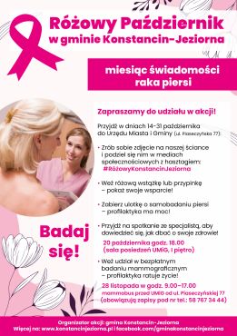 Różowy Październik w Konstancinie-Jeziornie