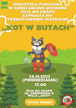 Przedstawienie teatralne dla dzieci ,,Kot w butach''