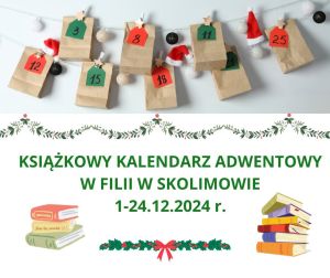 Książkowy kalendarz adwentowy w filii w Skolimowie 01-24.12.2024 r.