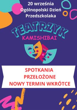 Teatrzyk kamishibai w filii na Grapie- spotkania przełożone