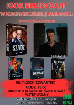 Wieczór z Igorem Brejdygantem– autorem „Szadzi”!